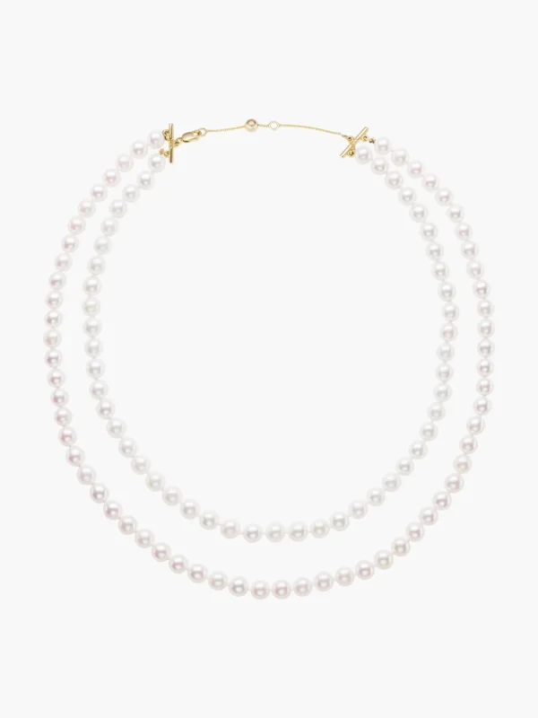 Akoya Pearl Double Strand Necklace