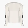 Ana Canvas Hand Embroidered Blouse