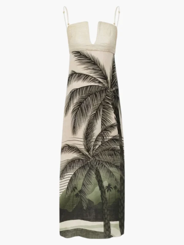 Antigüa Linen Midi Dress