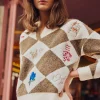 Argyle Party Sweater Polo