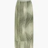 Beatrice Pleated Linen Midi Skirt