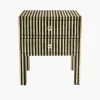 Bedside Table With Line Design