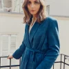 Blazer With Waist Tie