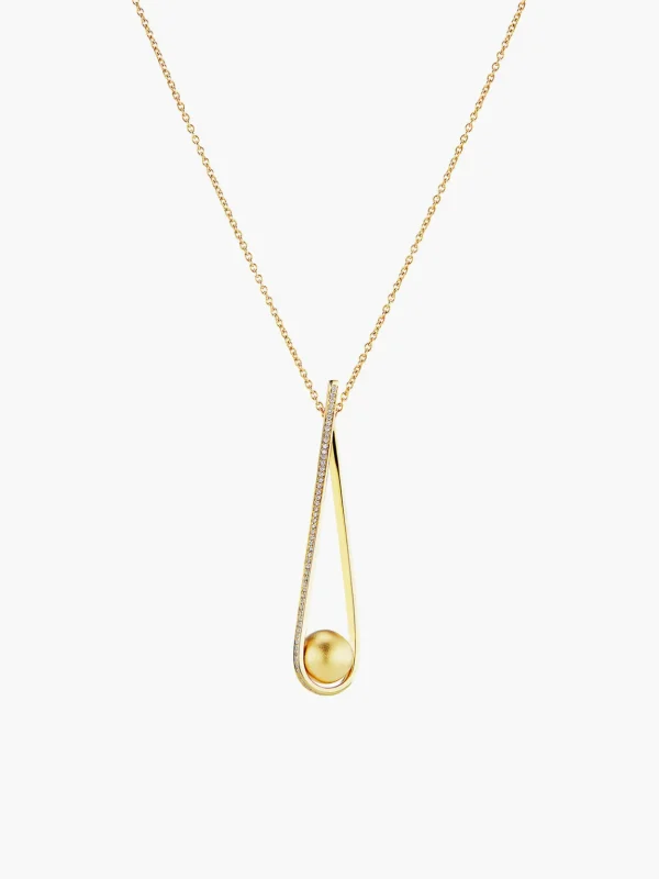 Boule D'Or Lariat Pendant