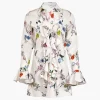 Cate Cotton Flowers Mini Dress