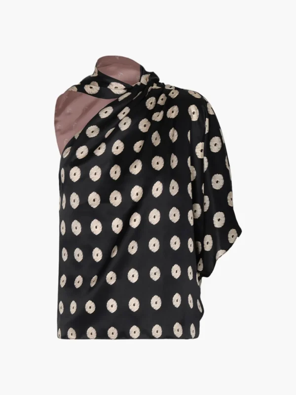 Chiminango Satin Silk Blouse