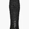 Chloe Maxi Lace Denim Skirt