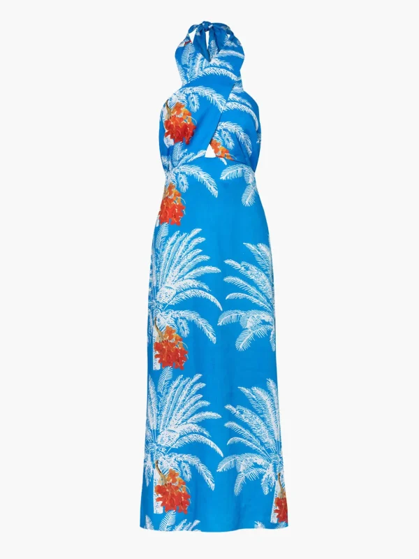 Costa Del Sol Linen Maxi Dress