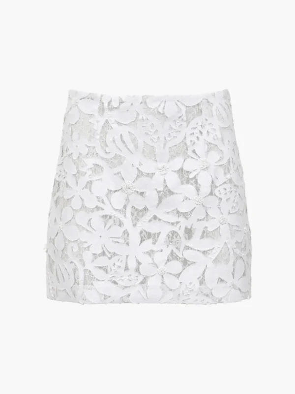 Curpo Lace Denim Skirt