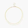 Double Diamond Bead Necklace