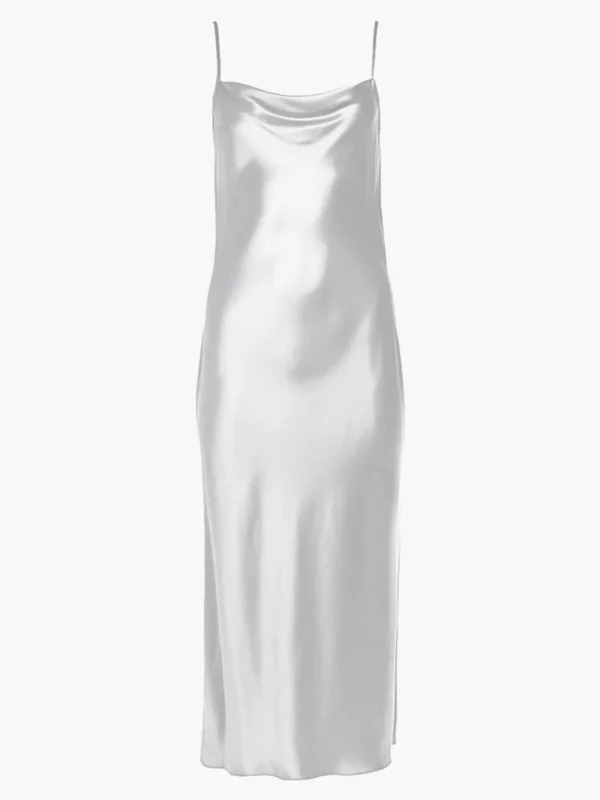 Draped Spaghetti Strap Midi Dress