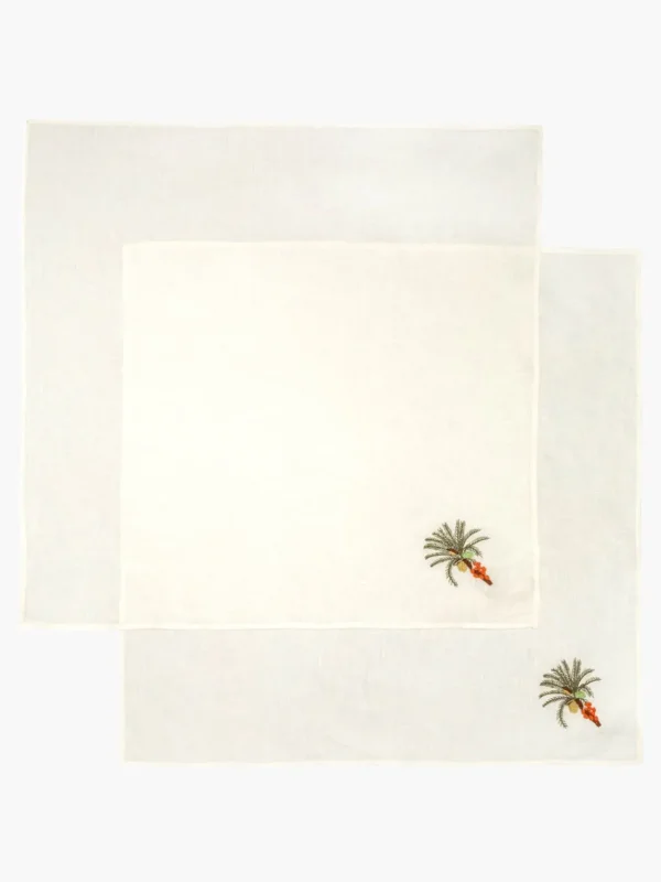 Embroidered Linen Napkins