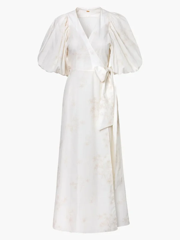 Ermita Wrap Around Cotton Midi Dress