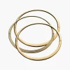 Exclusive Hinged Oval Bangle Set