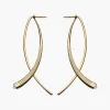 Fluted Double Arc Earrings