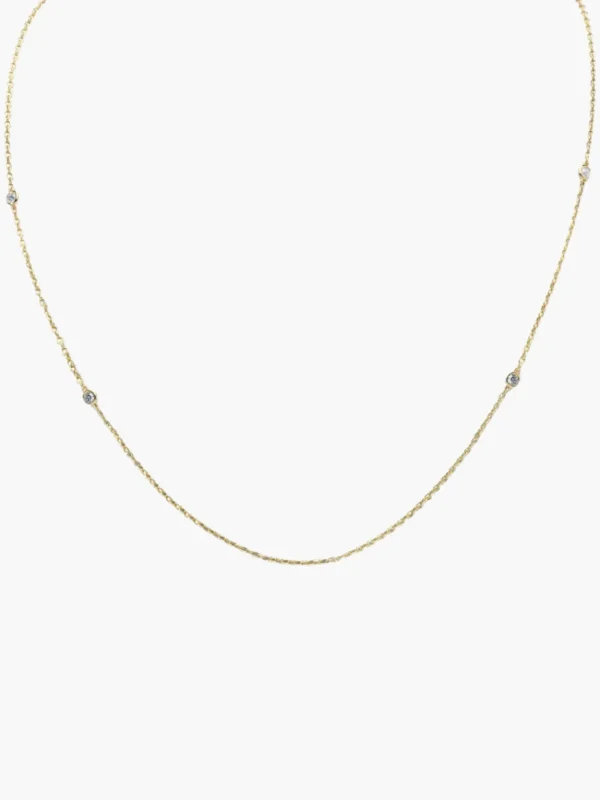 Four Diamond Bezel Chain