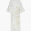 Frida Linen Embroidered Dress