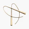 Gold Arc Earrings