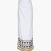 Guainia Linen Midi Skirt