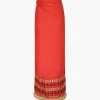 Guainia Linen Midi Skirt