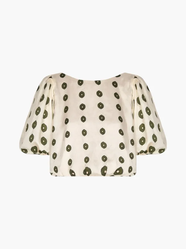 Guayacan Silk Martellato Blouse
