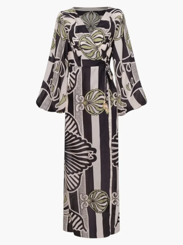 Hojarasca Cotton Silk Maxi Dress