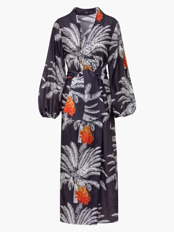 Hojarasca Cotton Silk Maxi Dress