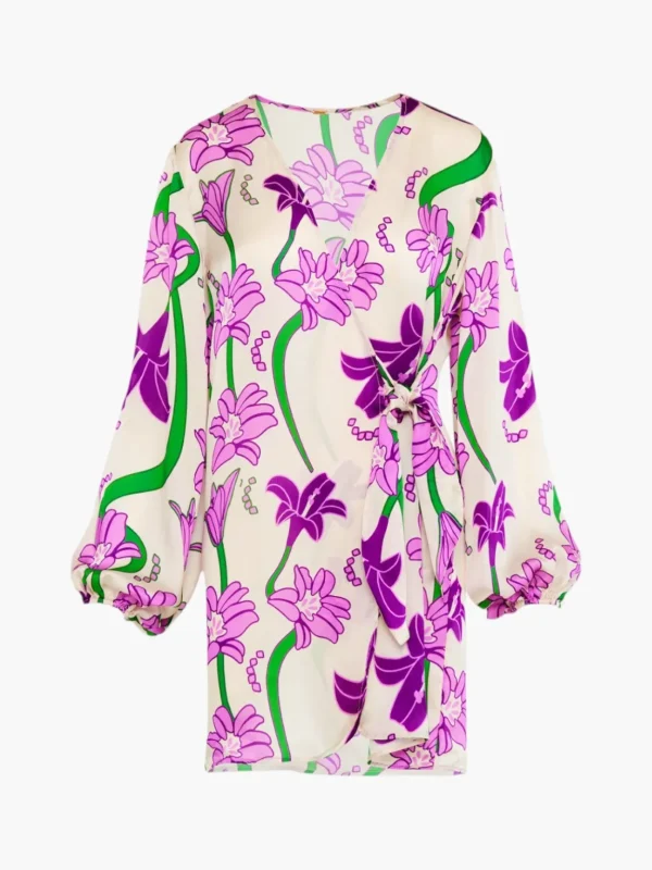 Hojarasca Mini Silk Dress