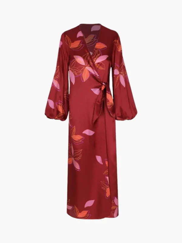 Hojarasca Silk Maxi Dress