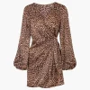 Hojarasca Silk Satin Mini Dress