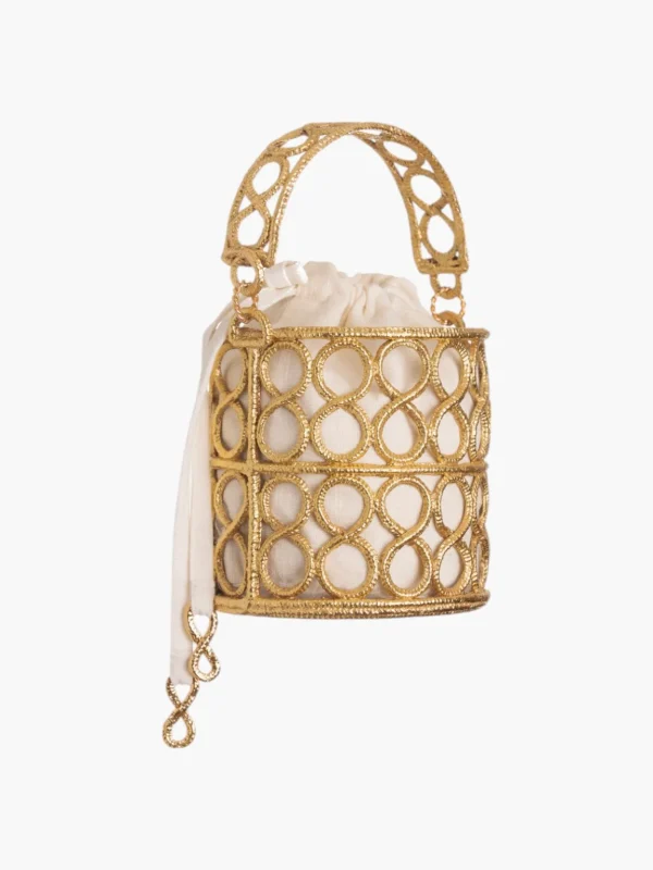 Infinity Cylinder Bucket Bag
