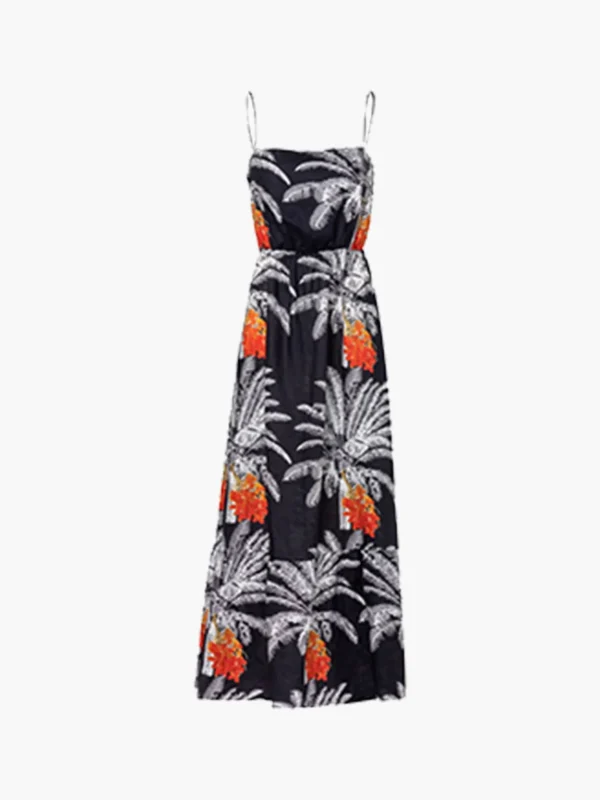 La Polera Linen Maxi Dress