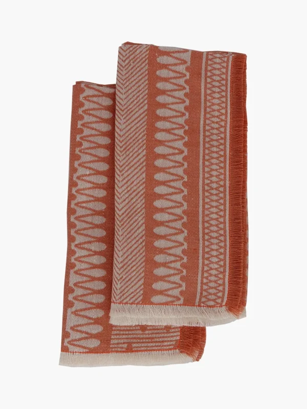Linen Damask Cesta Set of 2 Linen Napkins
