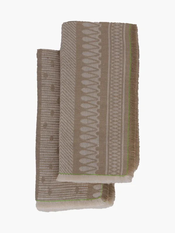 Linen Damask Cesta Set of 2 Linen Napkins