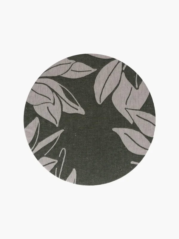 Linen Damask Tutti Le Foglie Charger Plate