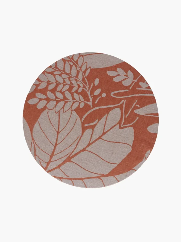 Linen Damask Tutti Le Foglie Charger Plate