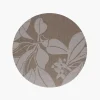 Linen Damask Tutti Le Foglie Charger Plate
