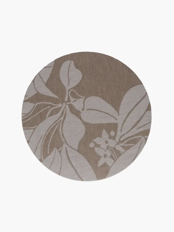 Linen Damask Tutti Le Foglie Charger Plate