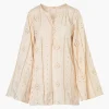 Lisa Cotton Eyelet Maxi Shirt