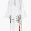 Lisa Linen Midi Dress Embroidered