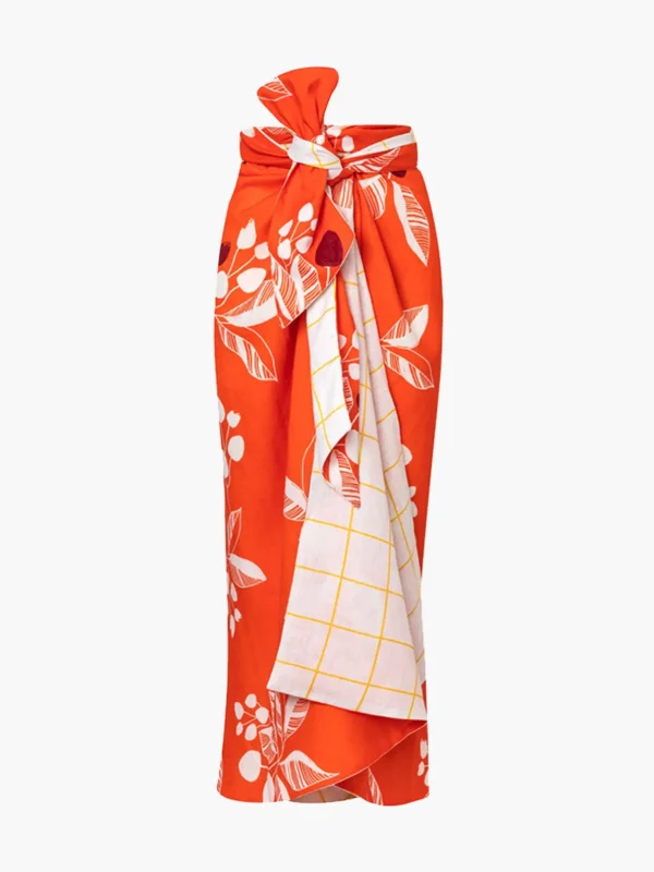 Loulou Linen Reversible Skirt