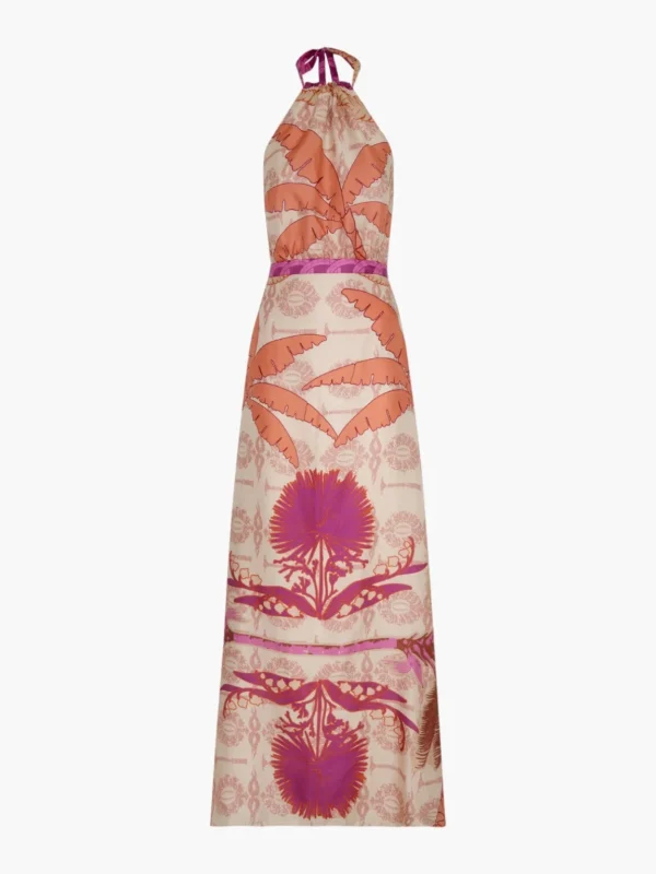 Magdalena Cotton Silk Maxi Dress