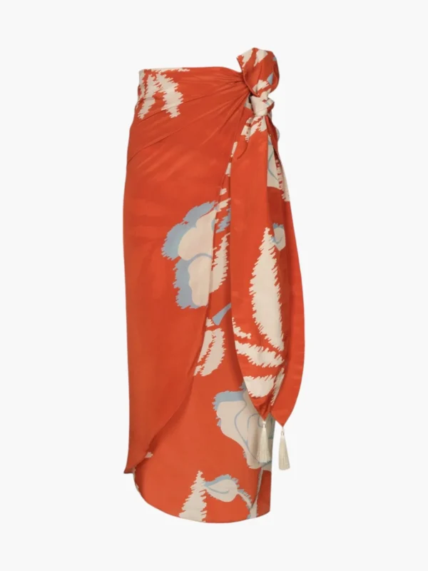 Mapara Crepe Chine Skirt
