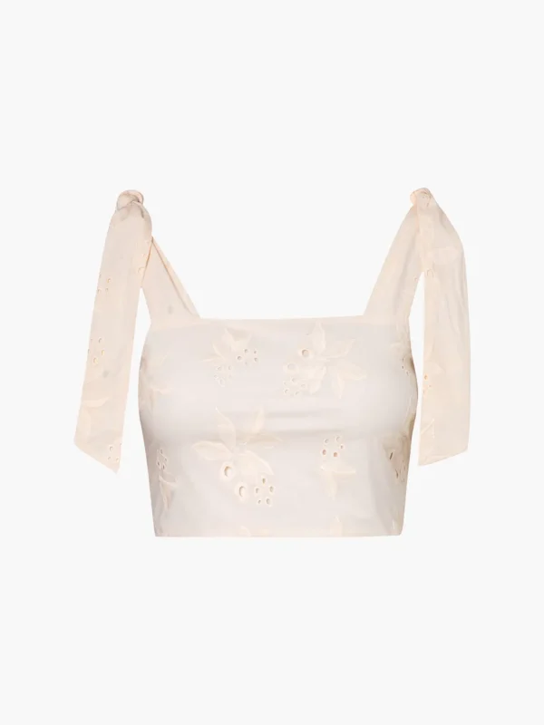 Marimba Cotton Eyelet Top