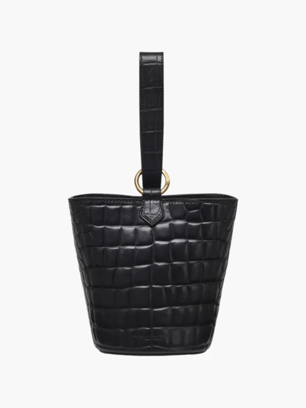 Mini Leather Wristlet Sling Bag
