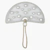 Mirror and Pearl Tulle Halo Fan
