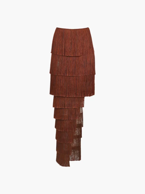 Mocca Fringe Skirt