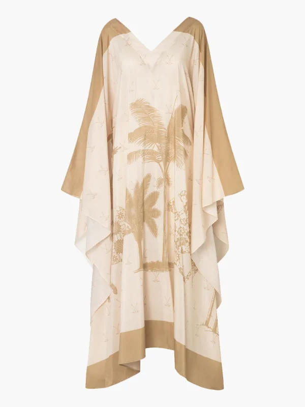 Morena Cotton-Silk Kaftan