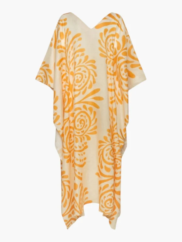 Morena Hand Embroidered Linen Closed Tunic