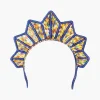 Multicolor Bugle Beads Headpiece